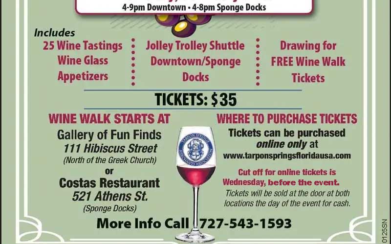Tarpon Springs Wine Walk